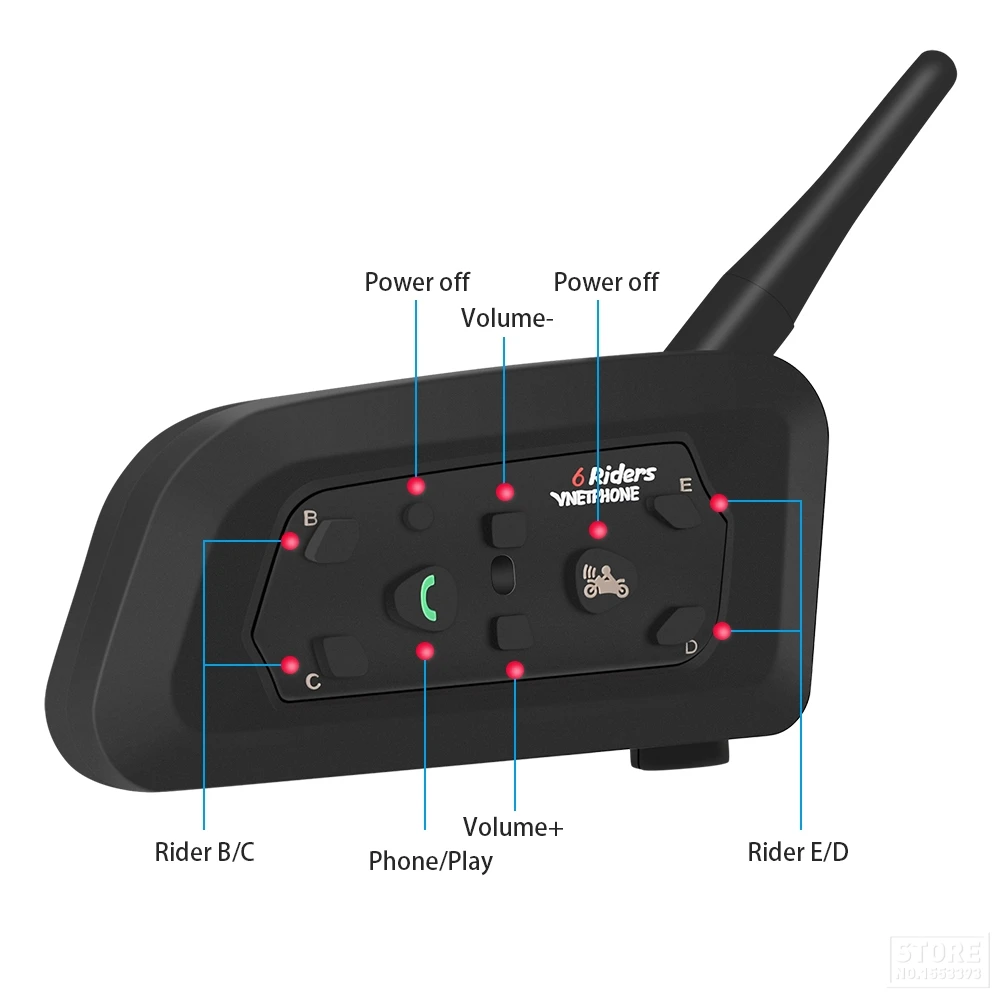 VNETPHONE мотоциклетный шлем гарнитура мотоциклетный всадник Capacete беспроводной Bluetooth Comunicador мото гарнитура переговорные