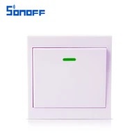 sonoff 1 gang 433 mhz rf remote onoff control led light with stickerssingle channel works with t1 eu uk smart wall wifi switch