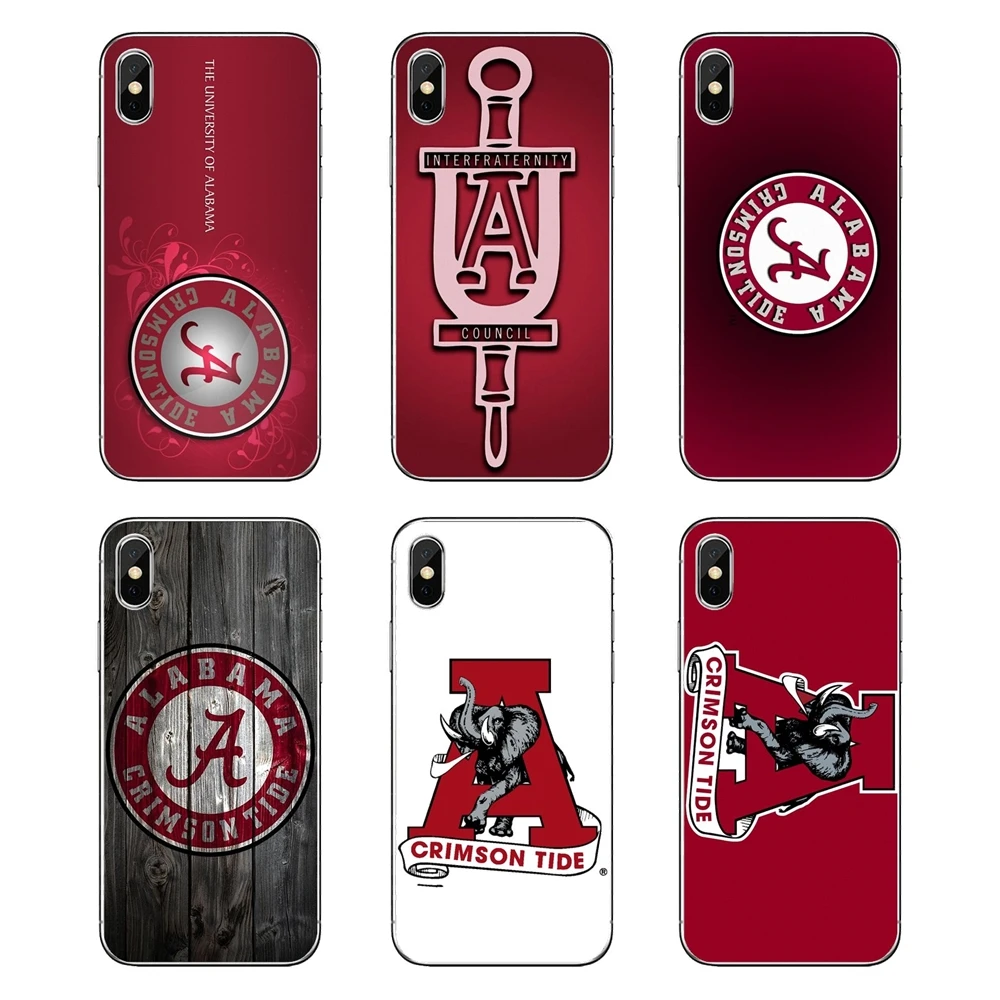 Alabama Crimson Tide ролл слон логотип с лицом силиконовые кожаный чехол для телефона LG G7 Q6
