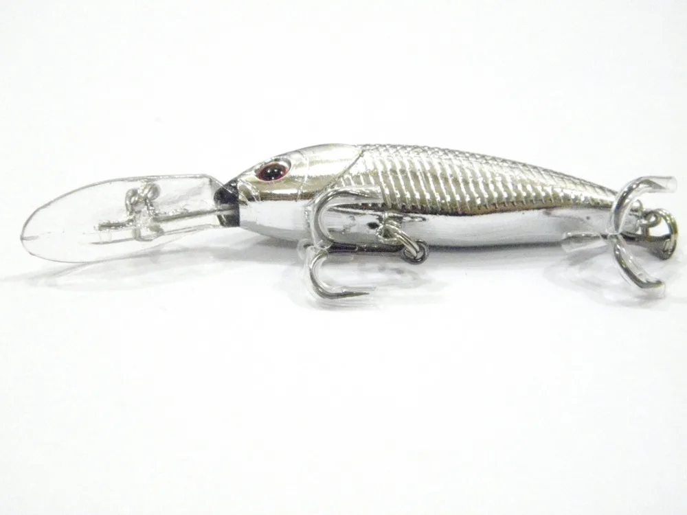 

5PCS Fishing Lure Lures Floating Minnow artificial Topwater bait hook 7.6cm/4g Free shipping
