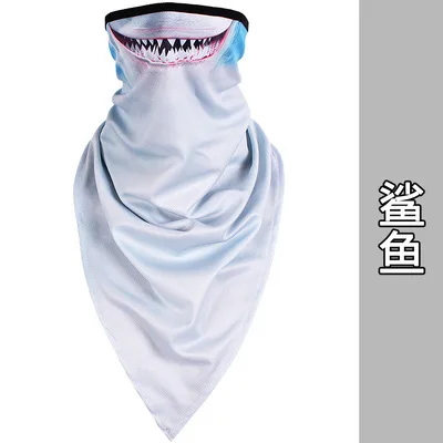 Sharks quick drying Уличная шапка, головной убор для езды на мотоцикле, велосипедная бандана для катания на лыжах, снегоходах, лыжах, Спортивная полумаска, Балаклава, велосипедная бандана - Цвет: Sharks quick drying