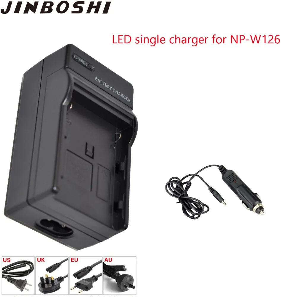 JINBOSHI 1 шт. светодиодное одиночное зарядное устройство для фотоаппарата FUJI NP W126