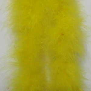 5 шт./партия, 200 см(7"), ярко-розовый/фуксия, куриное перо, свадебные Боа Из Перьев Марабу Боа Из пера индейки - Цвет: H-Yellow