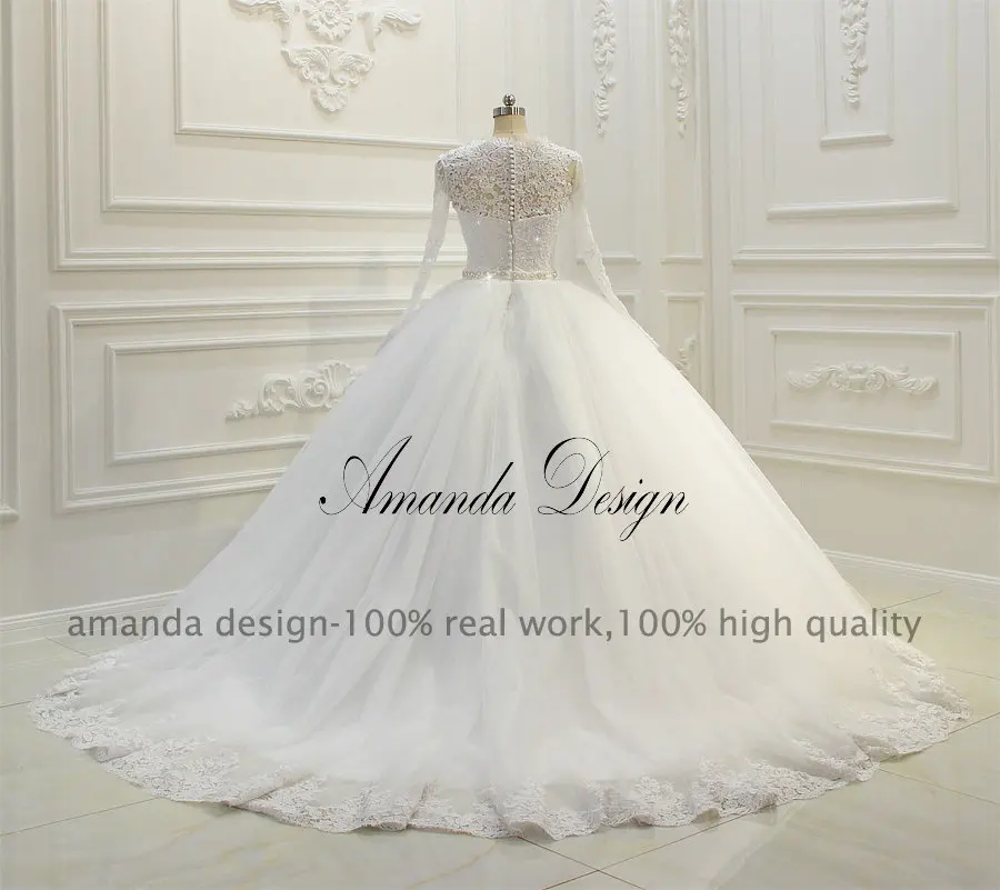 Женское бальное платье кружевные свадебные платья Amanda Novias Real|amanda novias|wedding dress amanda
