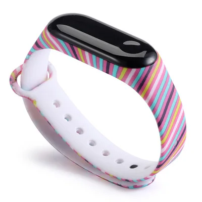18 10 шт. ремешок на запястье для Xiaomi mi 4 ремня силиконовый браслет для Xiaomi mi band 3 умный браслет Сменные аксессуары - Цвет: 18