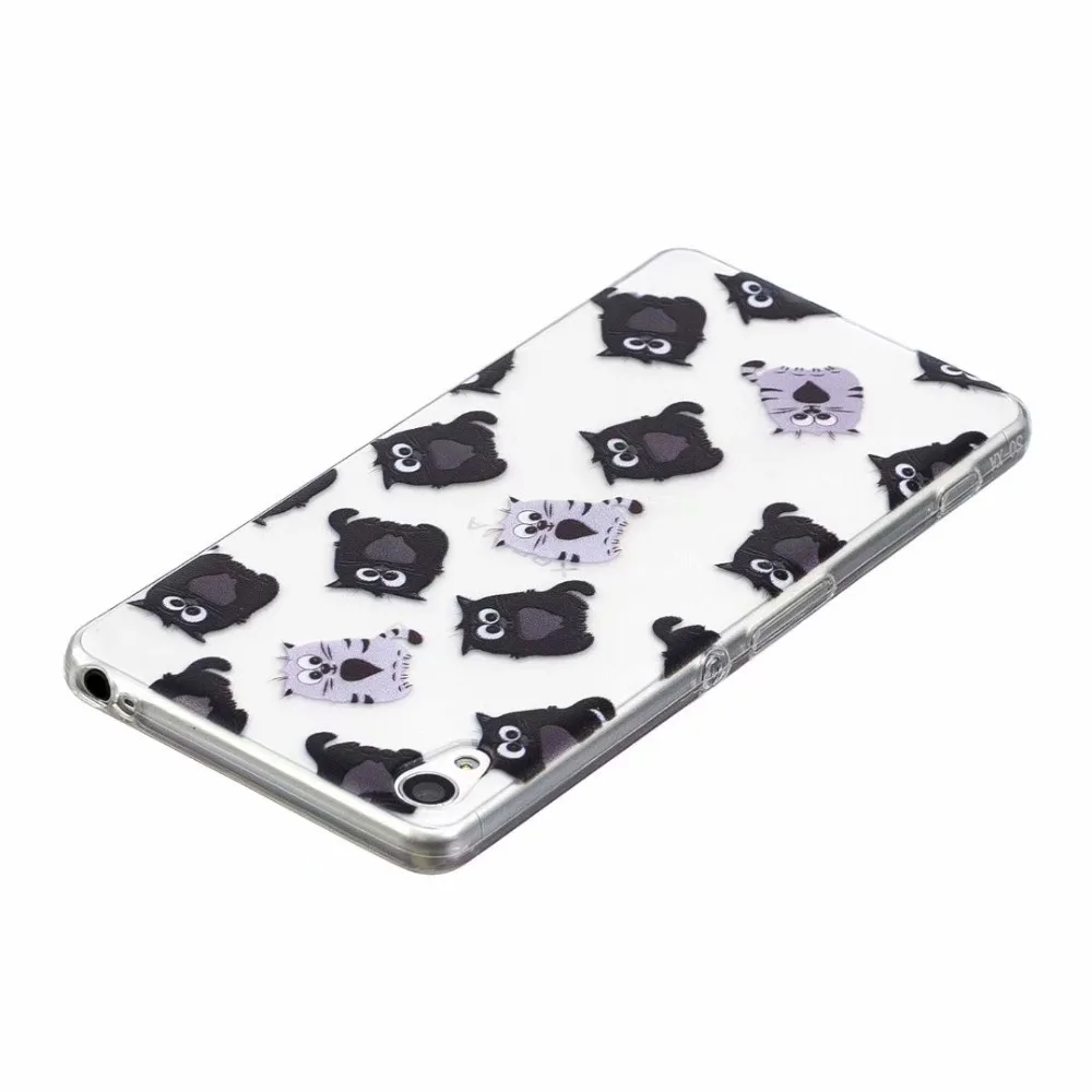 Задняя крышка с рисунком панды Совы собаки для Sony Xperia XA1 Plus Ультра чехол милый