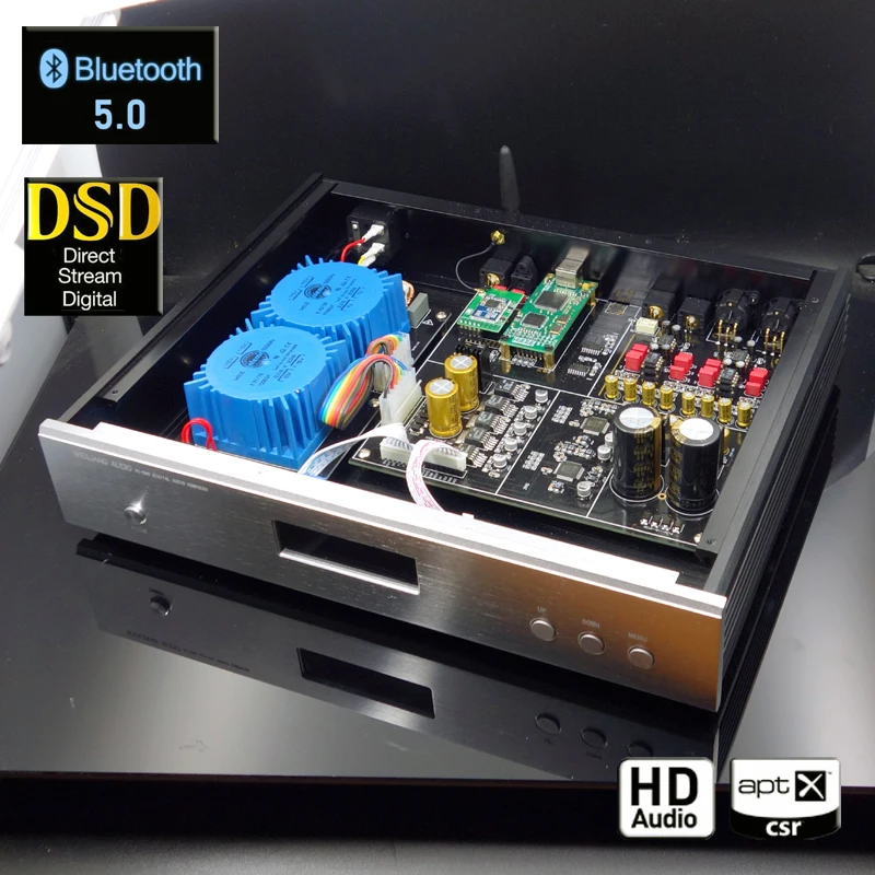 Bluetooth 5,0 DAC AK4497+ AK4118 декодер для аудио усилителя чип поддерживает DSD256/PCM384K Amanero USB карта обновления AK4495SEQ