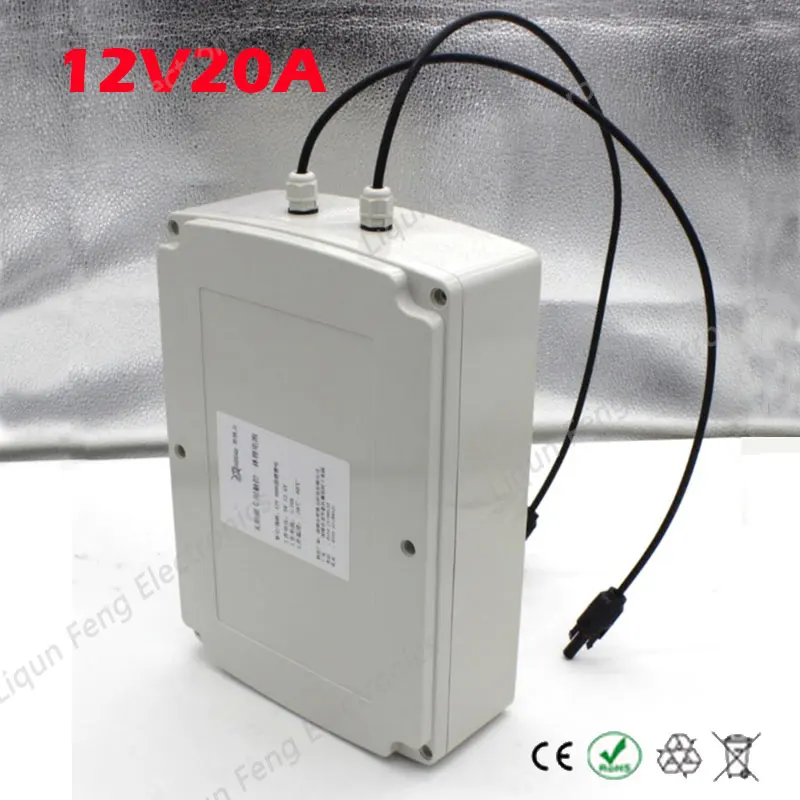 12V 20A Lithium Iron Phosphate lifepo4 Solar Cell Garden Light Street Lamp Case Super Waterproof Long Life Easy Install | Спорт и