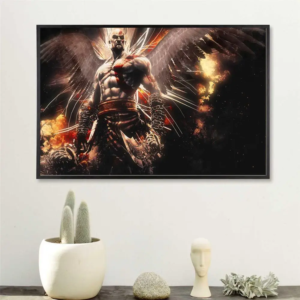 6 God Of War видео игра Рисунок плакаты и принты холст печатная Живопись Искусство настенные картины Домашний декор для украшения гостиной - Цвет: 6