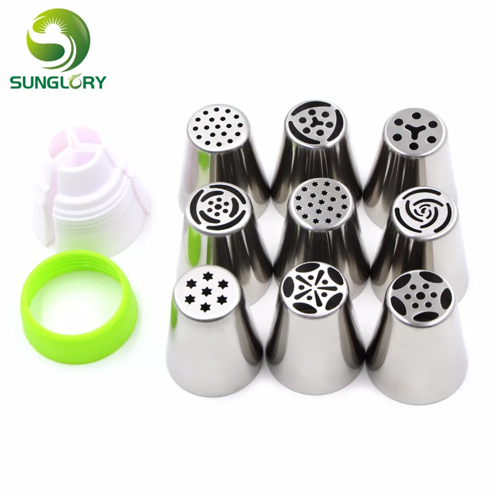 Инструменты для выпечки кексов 9 шт. нержавеющая сталь русская выпечка насадки