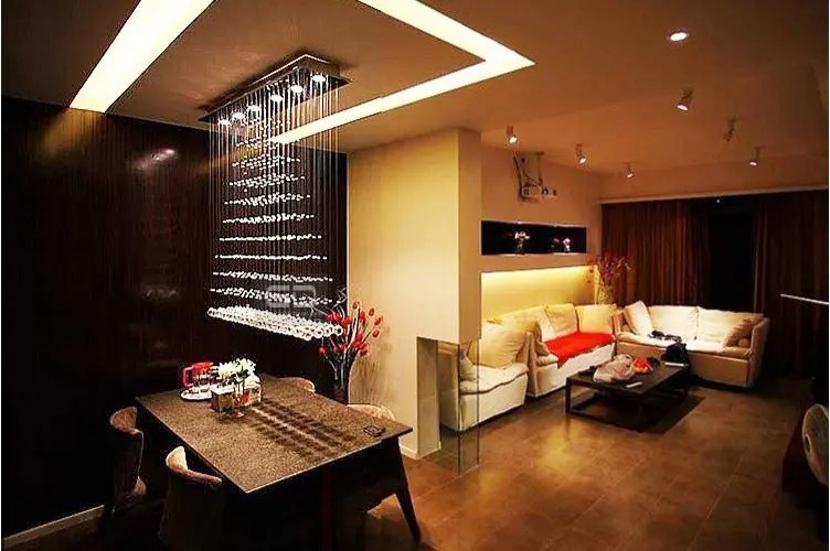 

Large modern design crystal combination 100cmK9 Crystal Chandelier