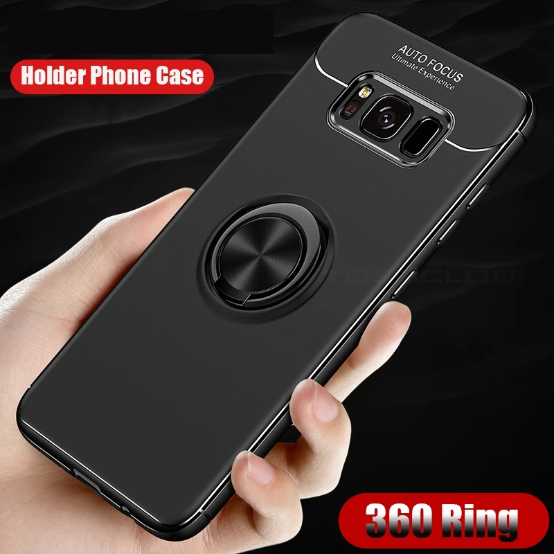 Автомобильный Магнитный чехол с кольцом-держателем для SAMSUNG Galaxy S8 S9 Plus J3 J5 J7 2017 2016