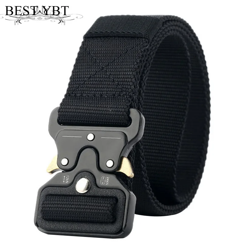 Best YBT Unisex Nylon belt Metal insert buckle military nylon Training belt Army tactical belts for Men Best quality male strap