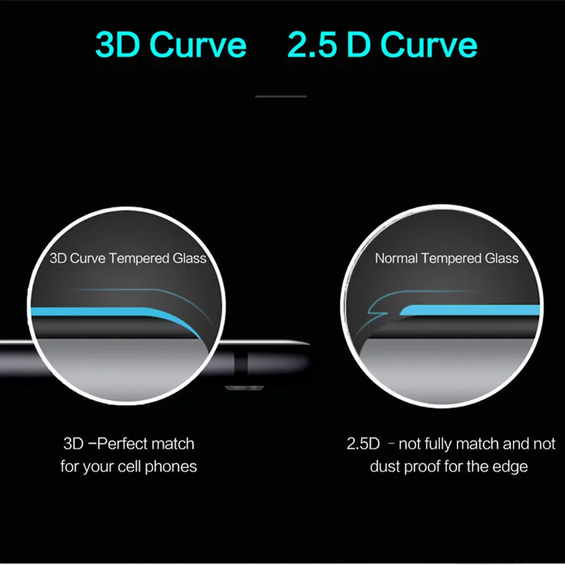 3D Полный экран протектор для iPhone 7 8 6 Plus Мягкая изогнутая крышка край закаленное