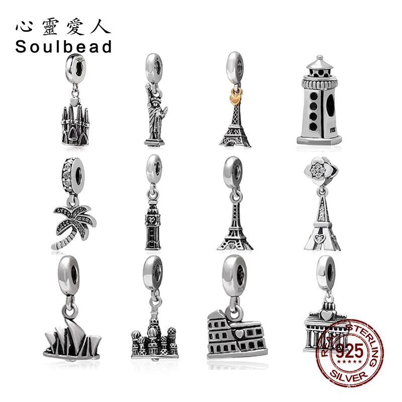 Бусина с подвеской Soulbead серебряная подвеска бусины для туристического пейзажа