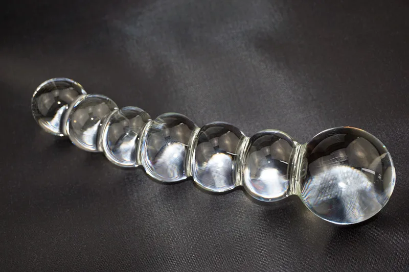 Фаллоимитатор с хрустальным стеклом Pyrex анальная пробка бусинами секс-игрушки |