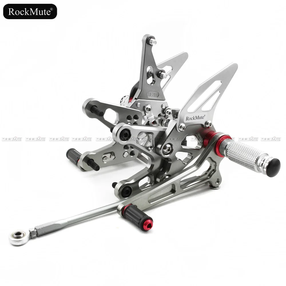 

Motorcycle Rearsets For Kawasaki Ninja ZX-10R ZX10R 2006-2007 CNC Adjustable Footrest Shift Lever Brake Pedal Foot Pegs Rear Set