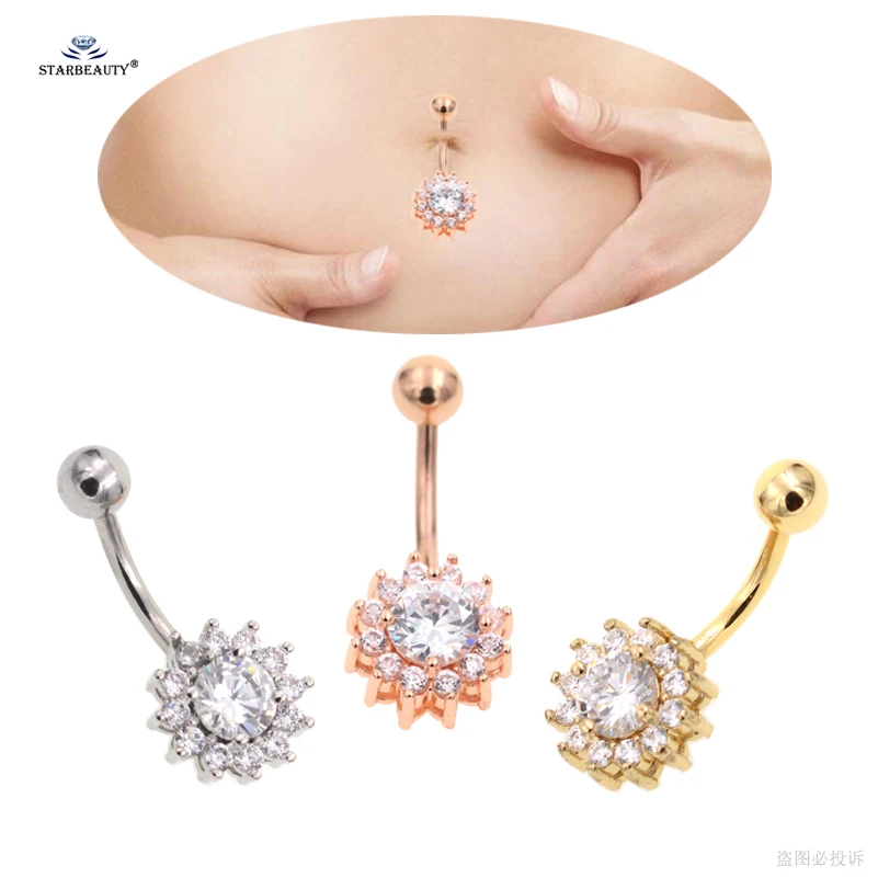 Starbeauty 1 шт. большой драгоценный камень Пирсинг живота Ombligo кольца для пупка