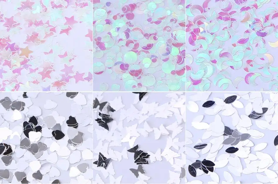 6 шт./компл. блестящий золотой красный лак для ногтей Блестящий дизайн волшебный