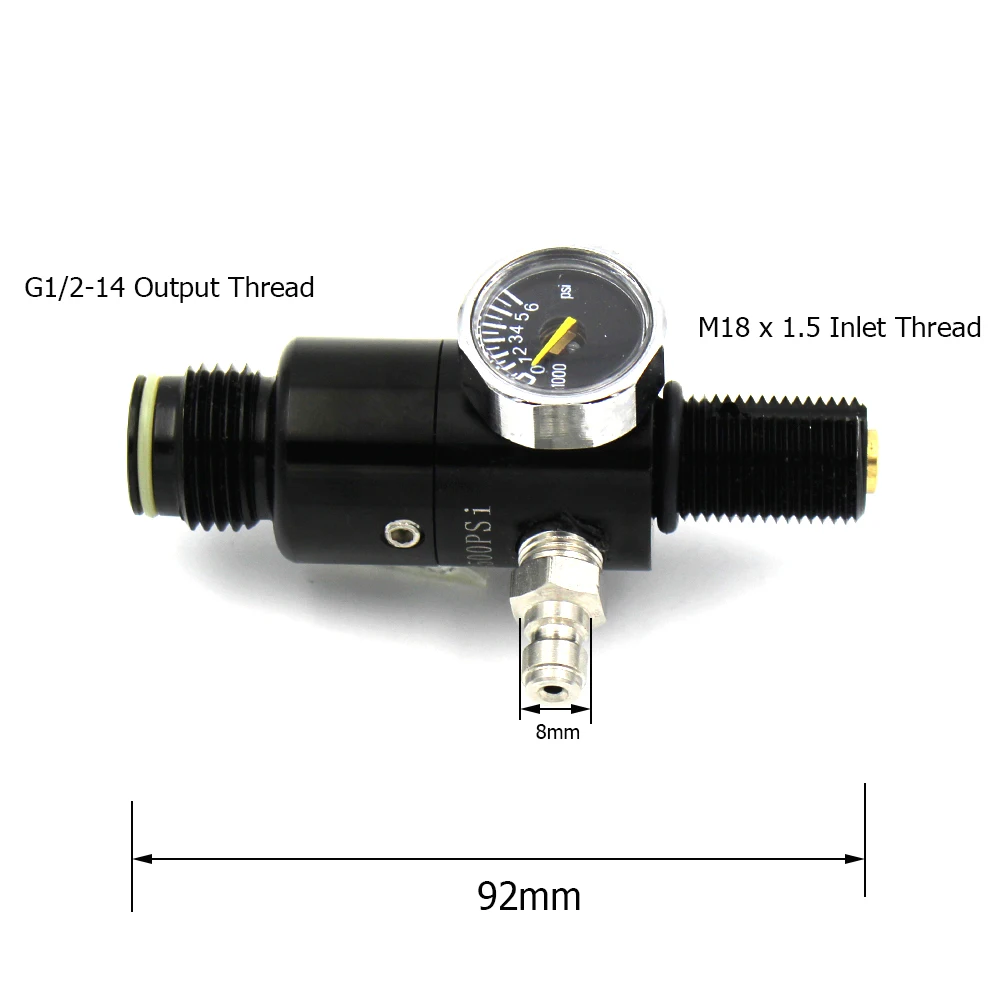 Насос для пейнтбола PCP Scuba HPA Vavle M18x1.5 регулятор черный клапан 4500psi на входе 2200psi