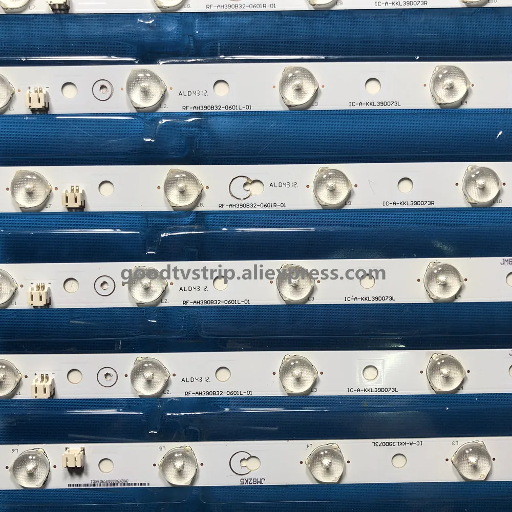 1set=8pieces AM01 4218-D led backlight IC-A-KKL39D073R/L RF-AH390B32-0601R/L |