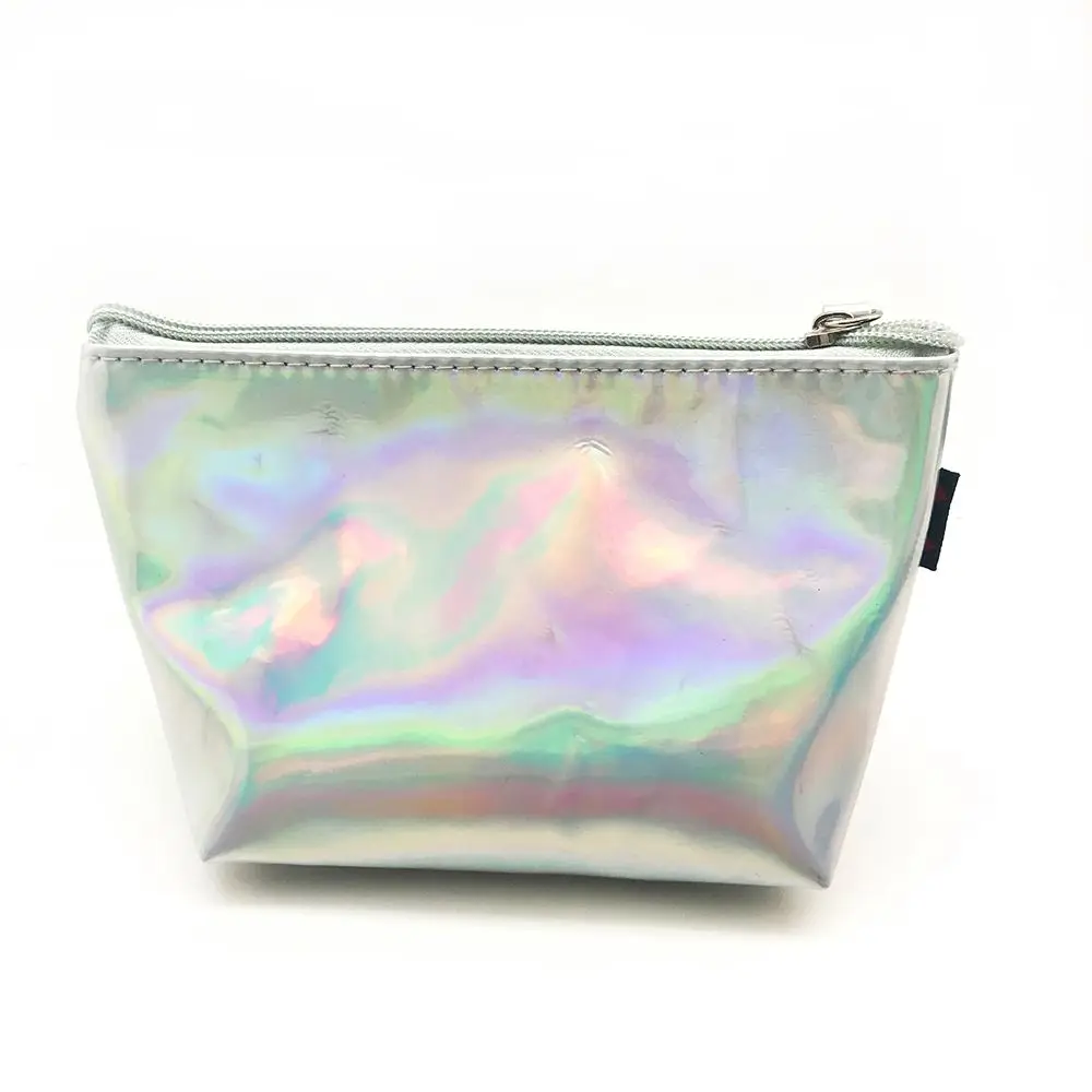 

Fashion Women Handbags PU Makeup Cosmetic Bag Female Ladies Bags Tote Laser Holographic Purse Zipper Pouch Laser Storage Case