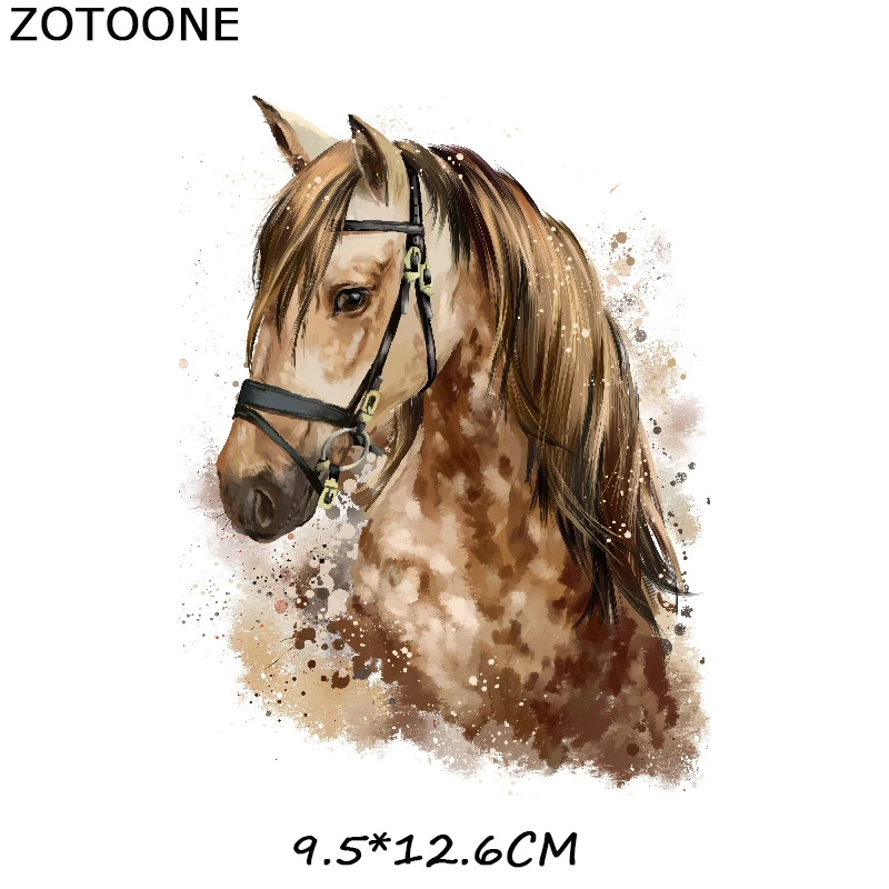 973 ZOTOONE нашивки с утюгом на одежду Diy нашивка в лошадью теплопередача для украшения одежды наклейки аксессуары G - Цвет: 973