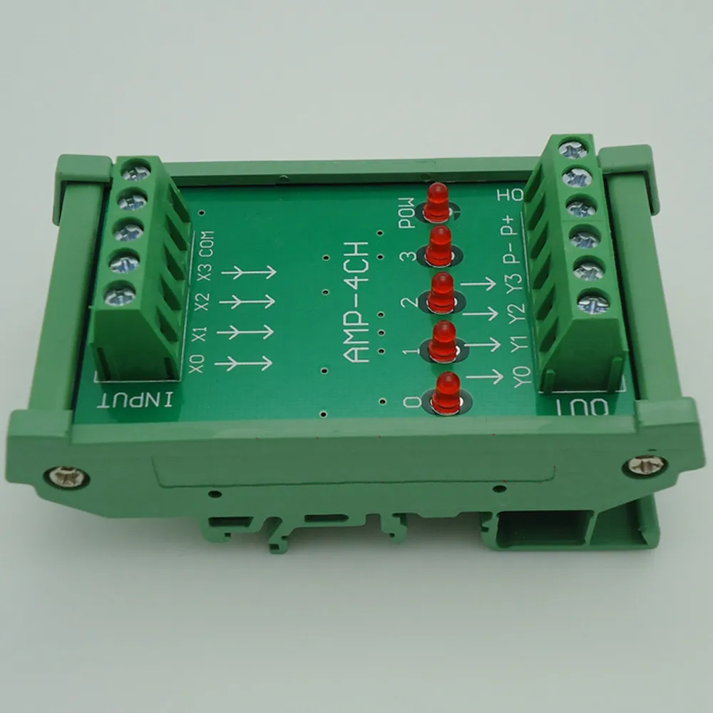 4-канальная Плата усилителя PLC 24 В постоянного тока Клеммная колодка PNP вход NPN