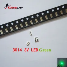 3014 SMD светодиодный 50 шт. чип зеленый ультра яркий 0 2 Вт 7 9 лм 30 мА 3 в