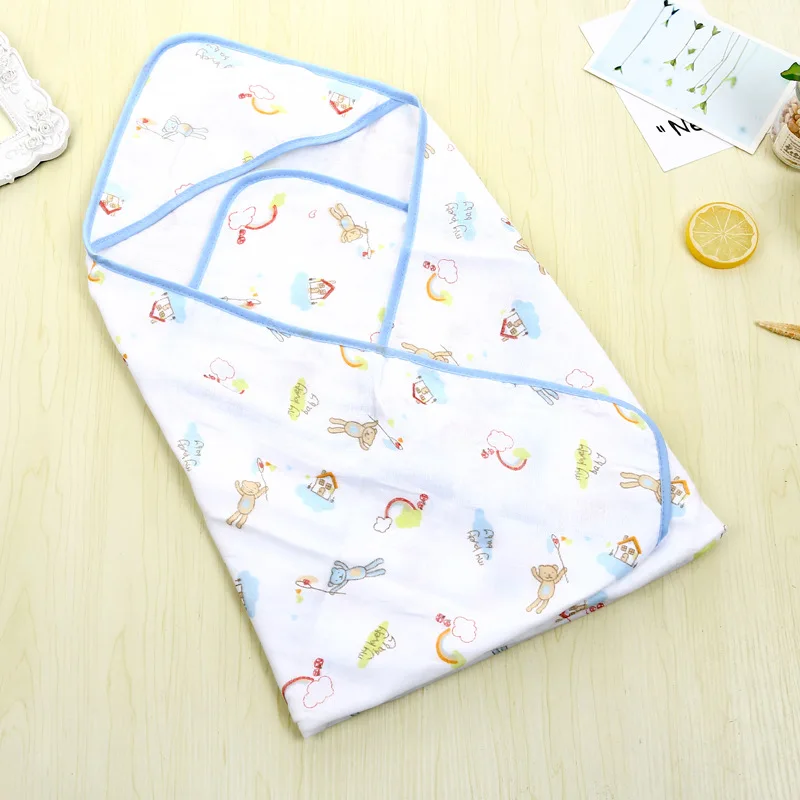 Детское одеяло 70*70 см летнее дышащее хлопковое конверт для новорожденных
