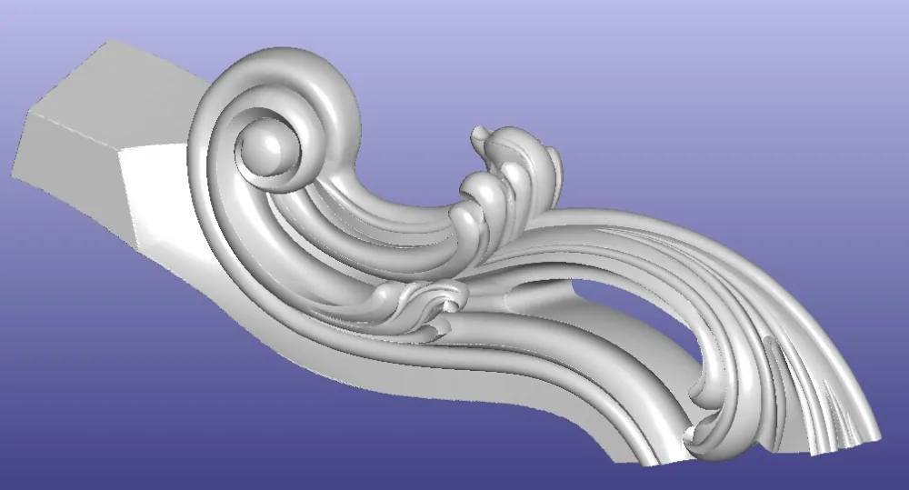 

3D model STL format file for cnc router carving engraving sofa table part design pattern 304