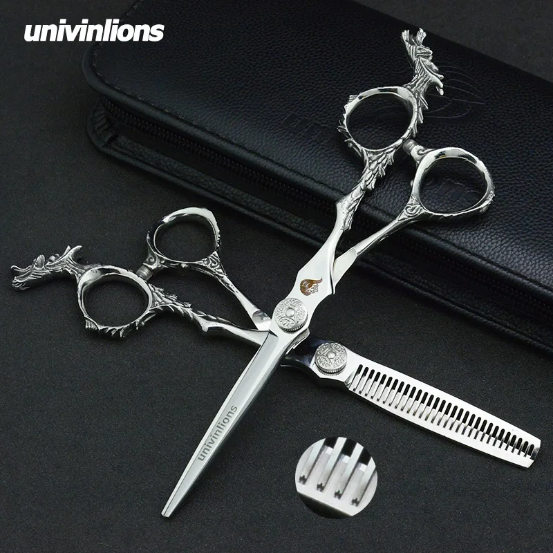 6 &quotДракон Япония Парикмахерские ножницы филировочные Профессиональные