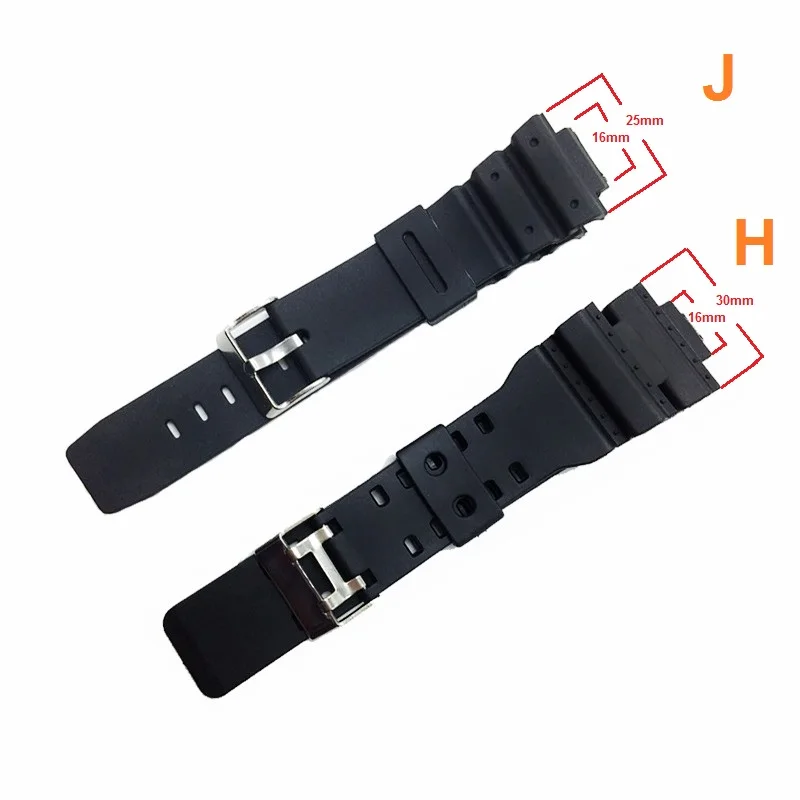 Ремешок для часов черный силиконовый резиновый сменный ремешок спортивные часы