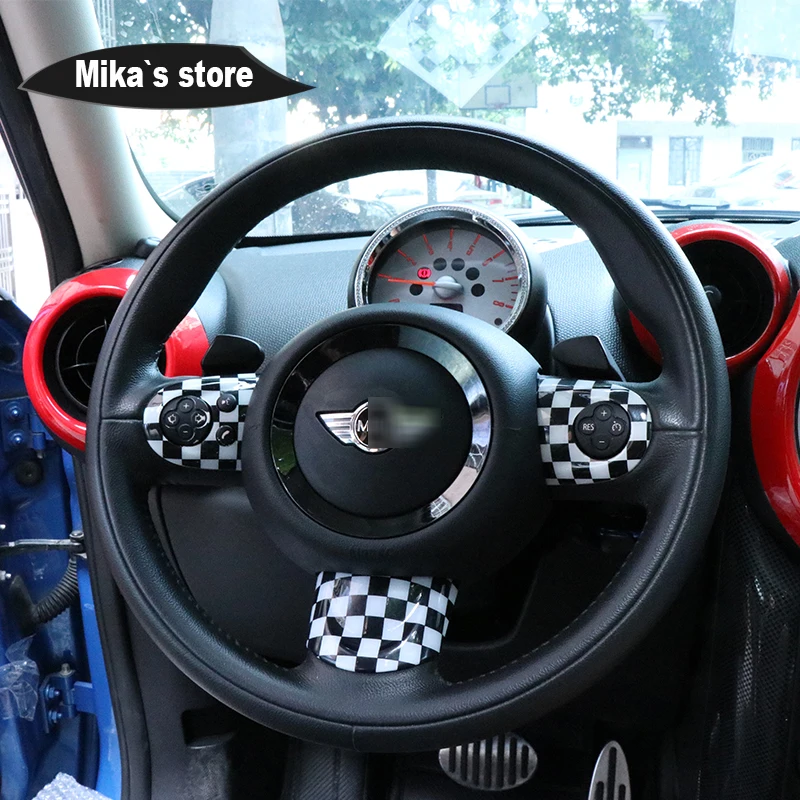 Крышка рулевого колеса для Mini Cooper аксессуары украшения интерьера наклейки R55 R56 R57