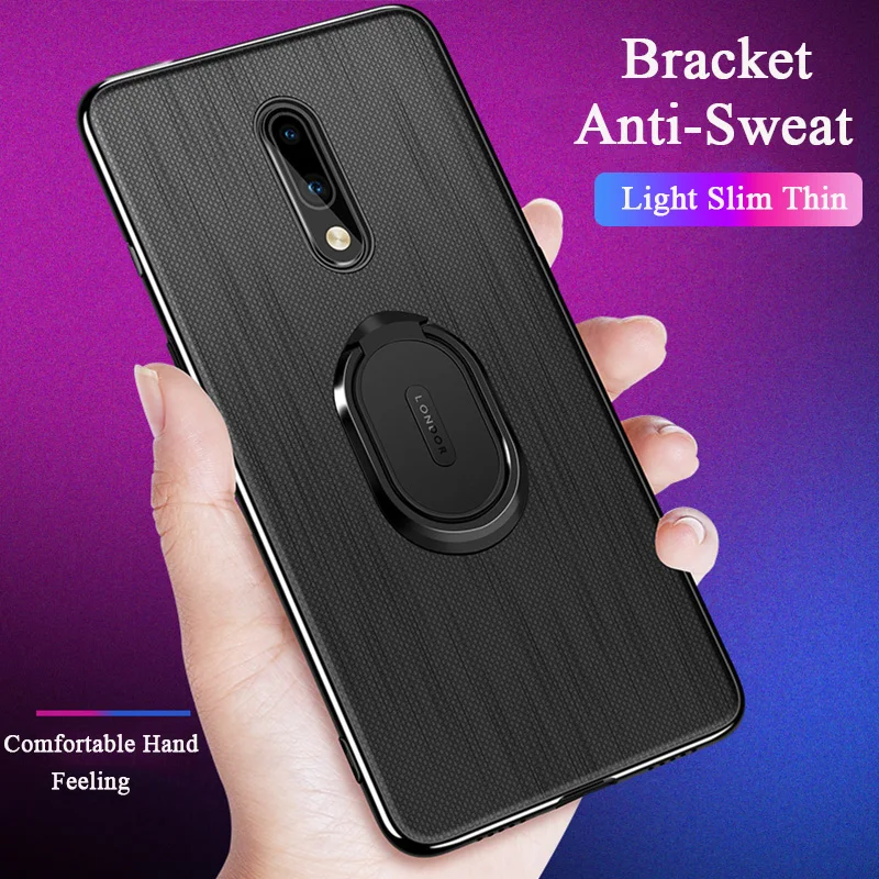 Cloth Texture Case Luxury Fabric 1+7pro Magnetic 1+7 Car Holder For Oneplus 7 Pro Phone Protect Cover Oneplus7 Celular Coque |
