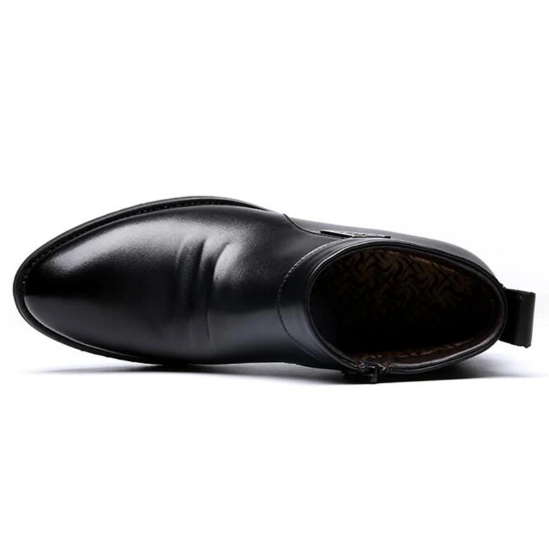 Tangnest/мужские однотонные плиссированные ботильоны с блестками мужская обувь