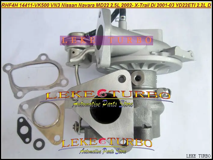 Турбокомпрессор RHF4H VN3 14411 VK500 VA420058 для NISSAN Navara MD22 2.5L 2002 X Trail Di 2001 03 YD22ETI 2.2L|turbocharger