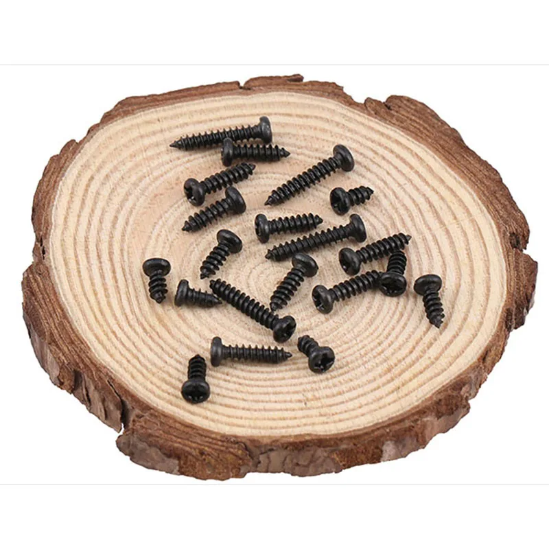 Черные самонарезающие шурупы с круглой головкой phillips саморезы электронные M2.3 M2.6