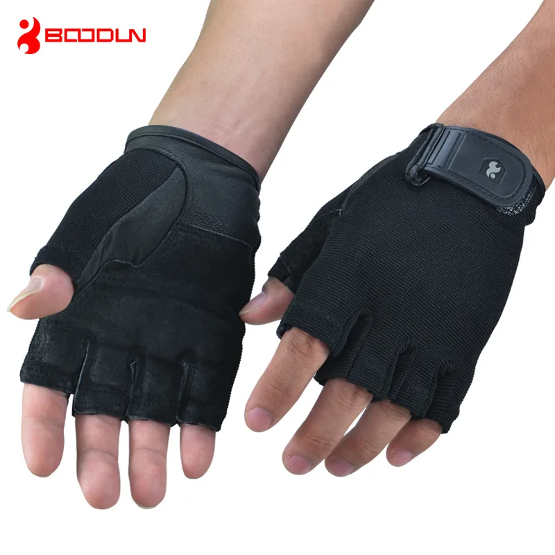 

BOODUN Sports breathable non-slip gloves mountaineering bike half refers to fitness training weight lifting equipment exercise
