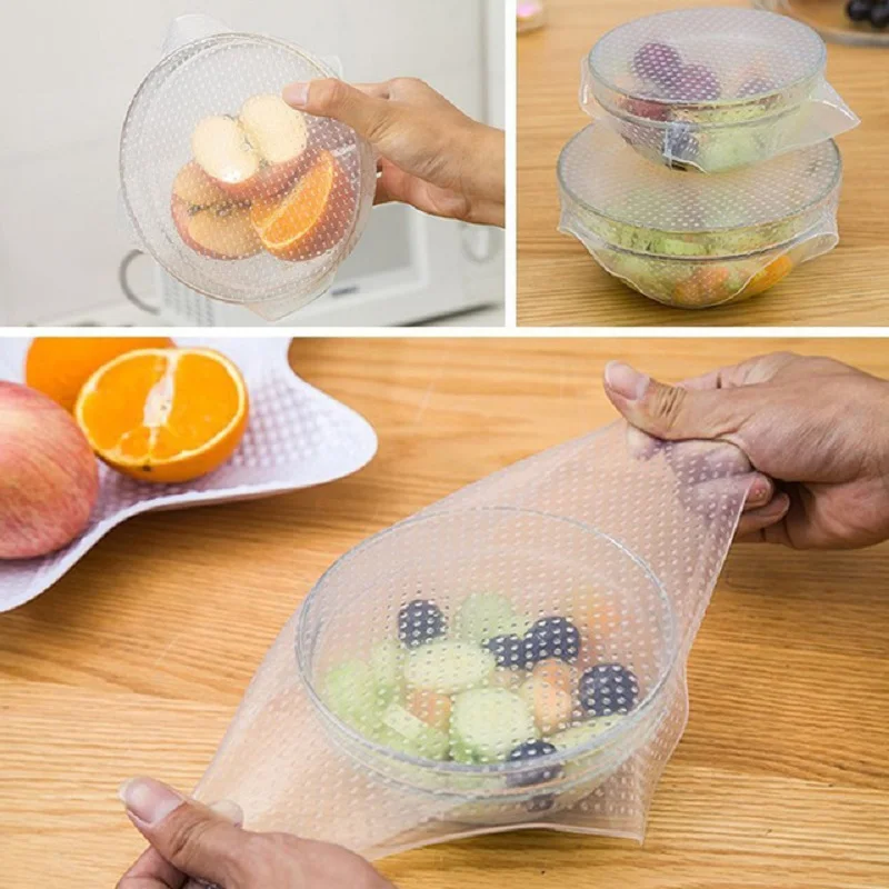Simanfei 3 шт./лот силиконовая еда свежая сохраняя Saran wrap кухонные инструменты Multi function