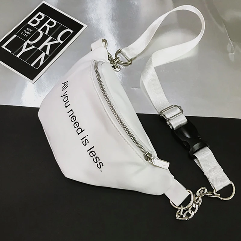 New Fanny Pack Harajuku Letters Print Packs Heuptas Hip Bag Women's Waistband Banana Bags Waist Unisex Bolso Cintura |