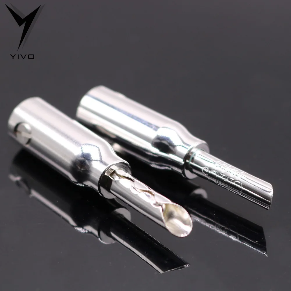 8 шт. Hi end HiFi YIVO 0668 CU R Аудио Видео красное покрытие Чистая медь Серебряный разъем