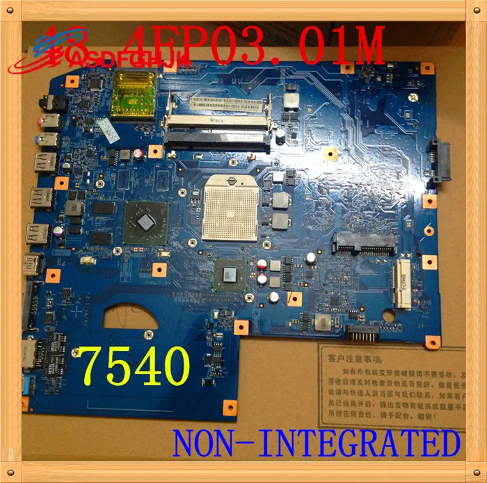 Для acer ASPIRE 7540 7540G материнская плата ноутбука MBPPQ01001 JV7 TR8 48.4FP03.01M100% TESED