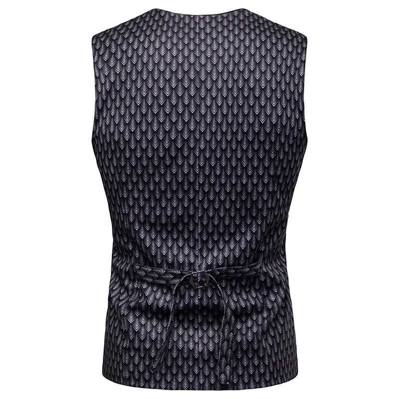 

Men's Nightclub Casual Vest Waistcoat 2020 Brand New Double Breasted Suit Vest Men Party Prom Tuxedo Dress Vests Gilet Hombre