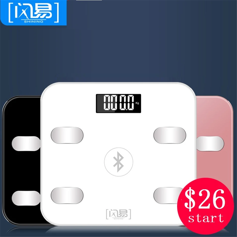 Горячая Распродажа весы для ванной умные бытовые Премиум поддержка Bluetooth APP