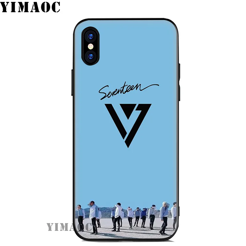 YIMAOC Seventeen Bands Soft Silicone Case for iPhone 11 Pro Xr Xs Max X or 10 8 7 6 6S Plus 5 5S SE |