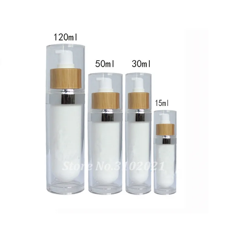 Пустая акриловая бутылка для лосьона/эмульсионного пресса 10 шт. 15/30/60/120 мл 30/50 г