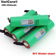Бренд 18650 2500mAh аккумуляторная батарея 3,6 V INR18650 25R M 20A разрядка+ DIY никель