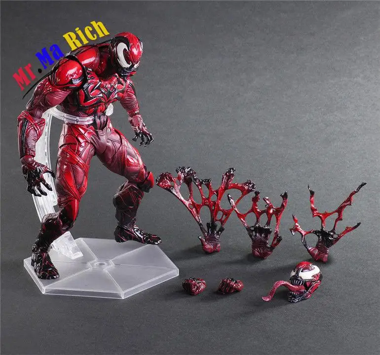 Play Arts Kai Marvel Spider Man Red Venom экшен вариант фигурки модель игрушки кукла | Игрушки и