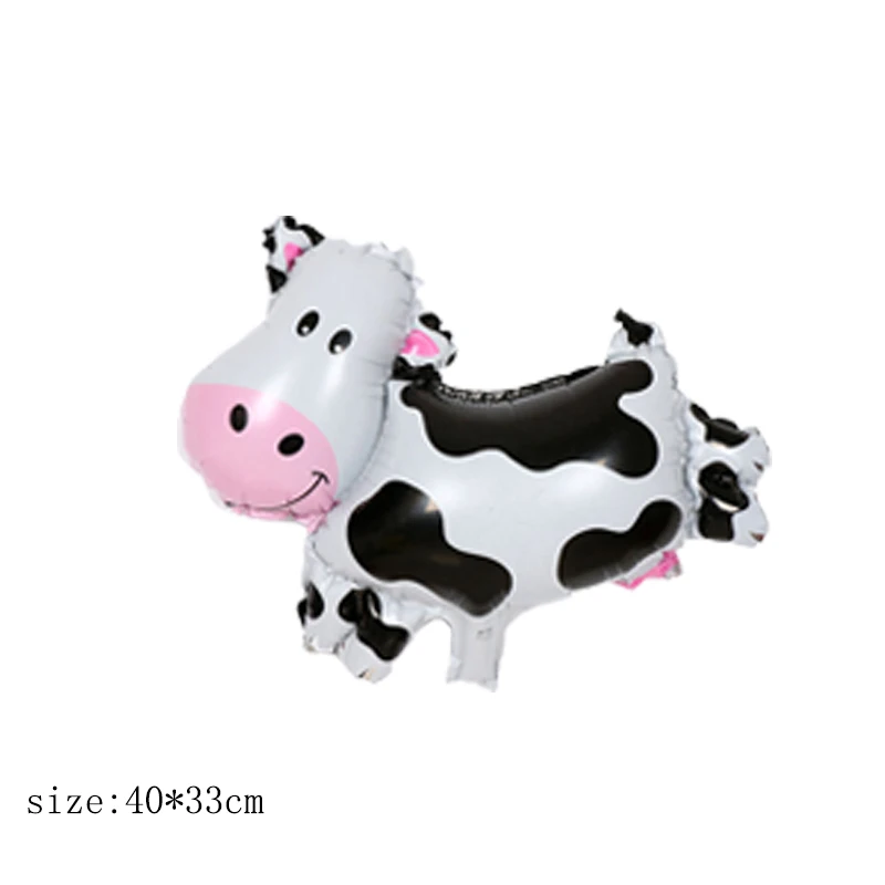 MN009B07 cow body 1 шт. 18 дюймов воздушные шары из фольги в виде головы животного мини Лисичка игрушки День рождения украшения Детские ручные мячики детский душ вечерние принадлежности - Цвет: MN009B07 cow body